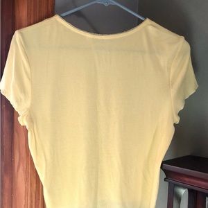 Yellow crop top size L